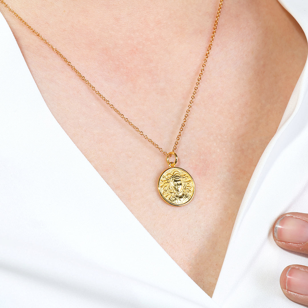 Greek Goddess Pendant Necklace