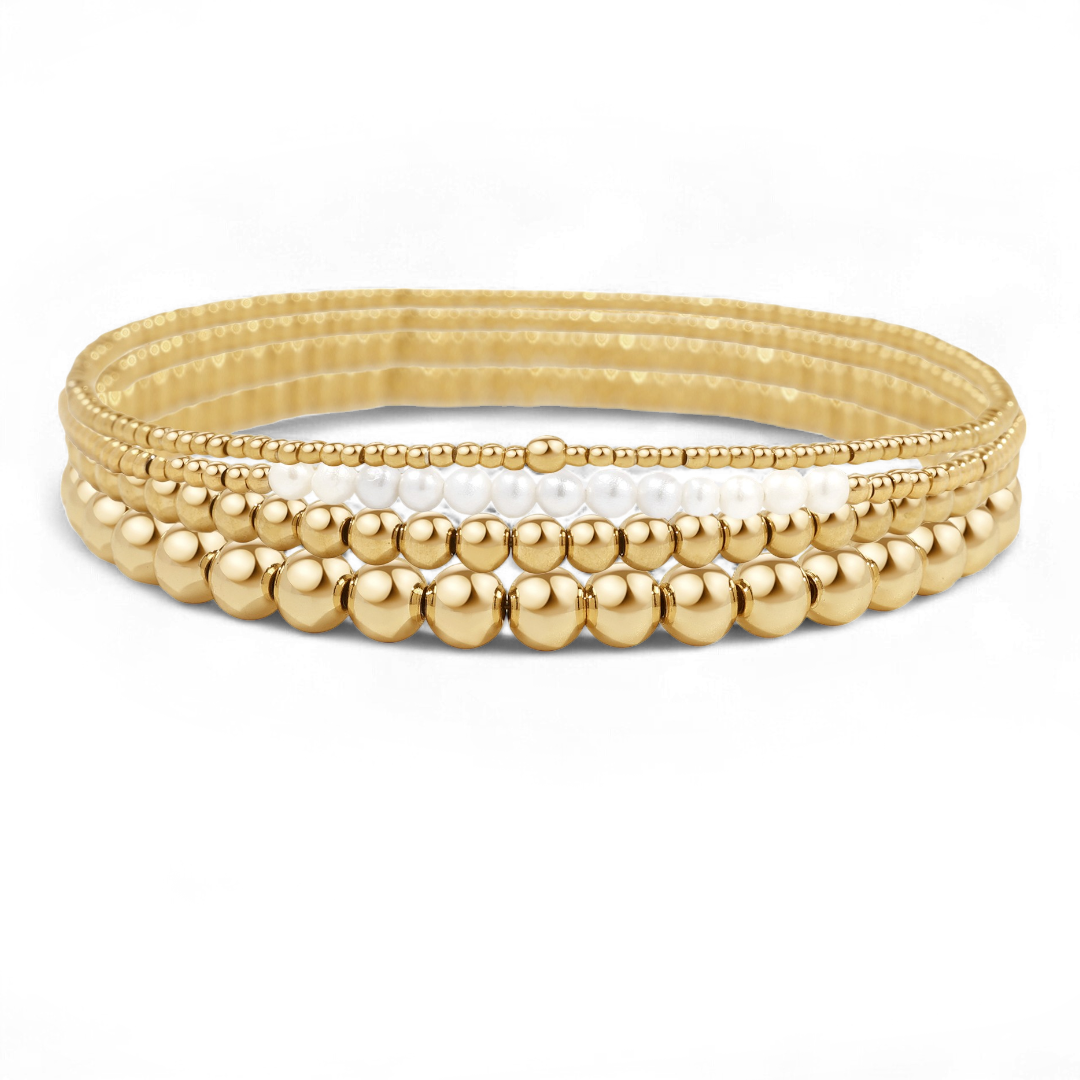 Everyday Pearl Bracelet Stacking Set