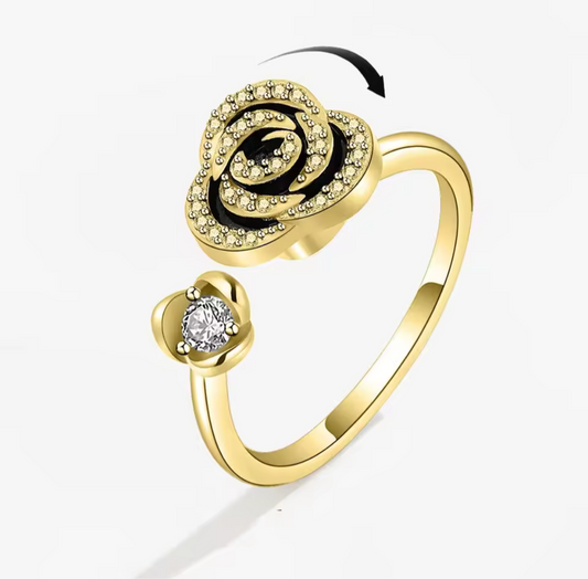 Calm Rose Ring Gold