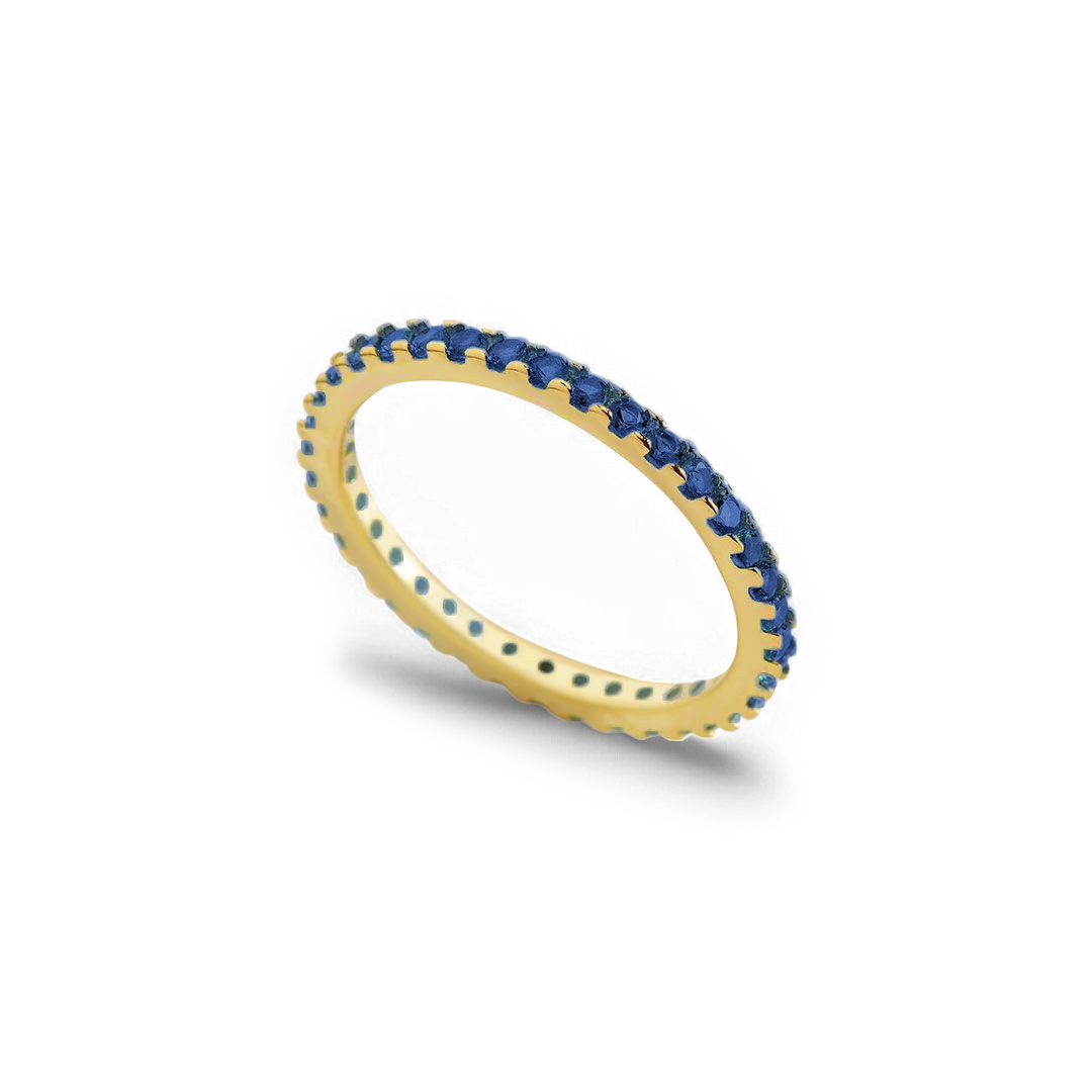 September Birthstone Eternity Stacking Ring