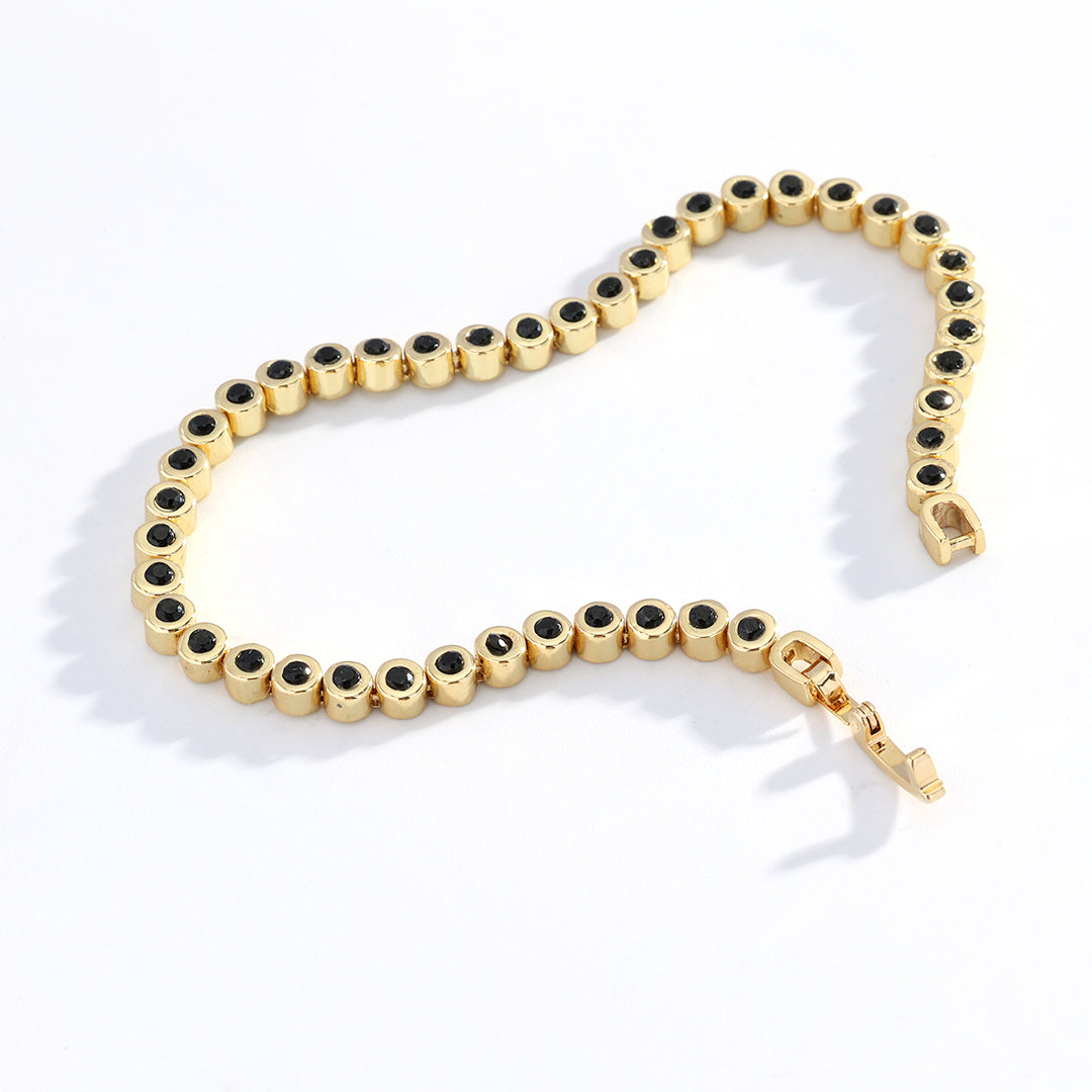 Black Gemstone Bracelet