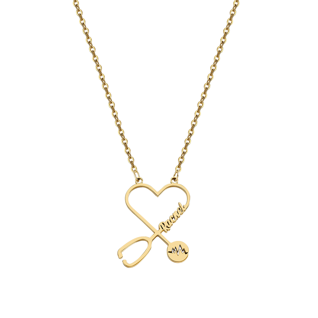 Stethosope Name Necklace