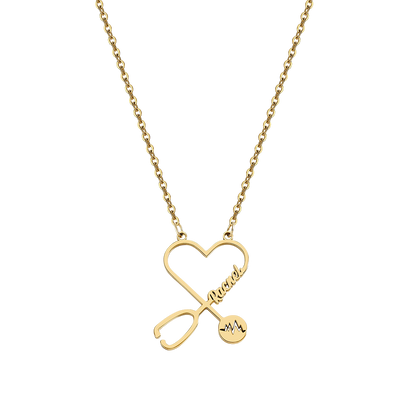 Stethosope Name Necklace