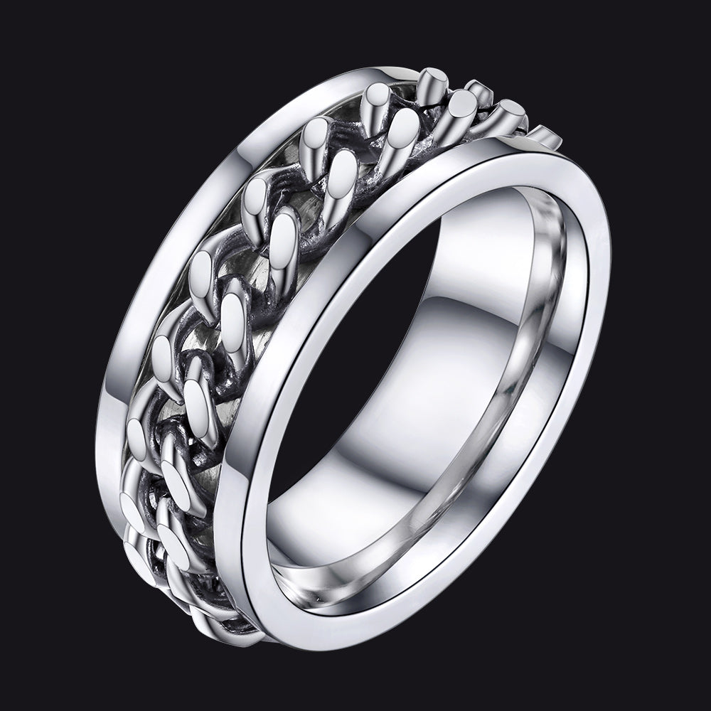 Chain Trivora Anxiety Ring for Men