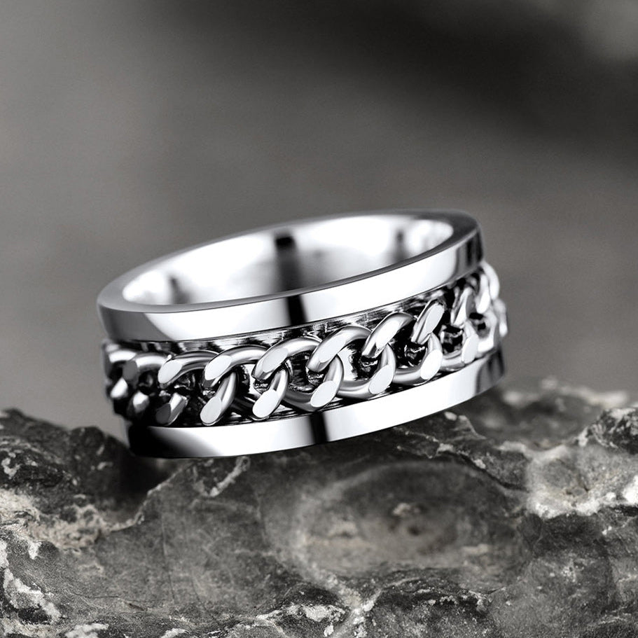 Chain Trivora Anxiety Ring for Men