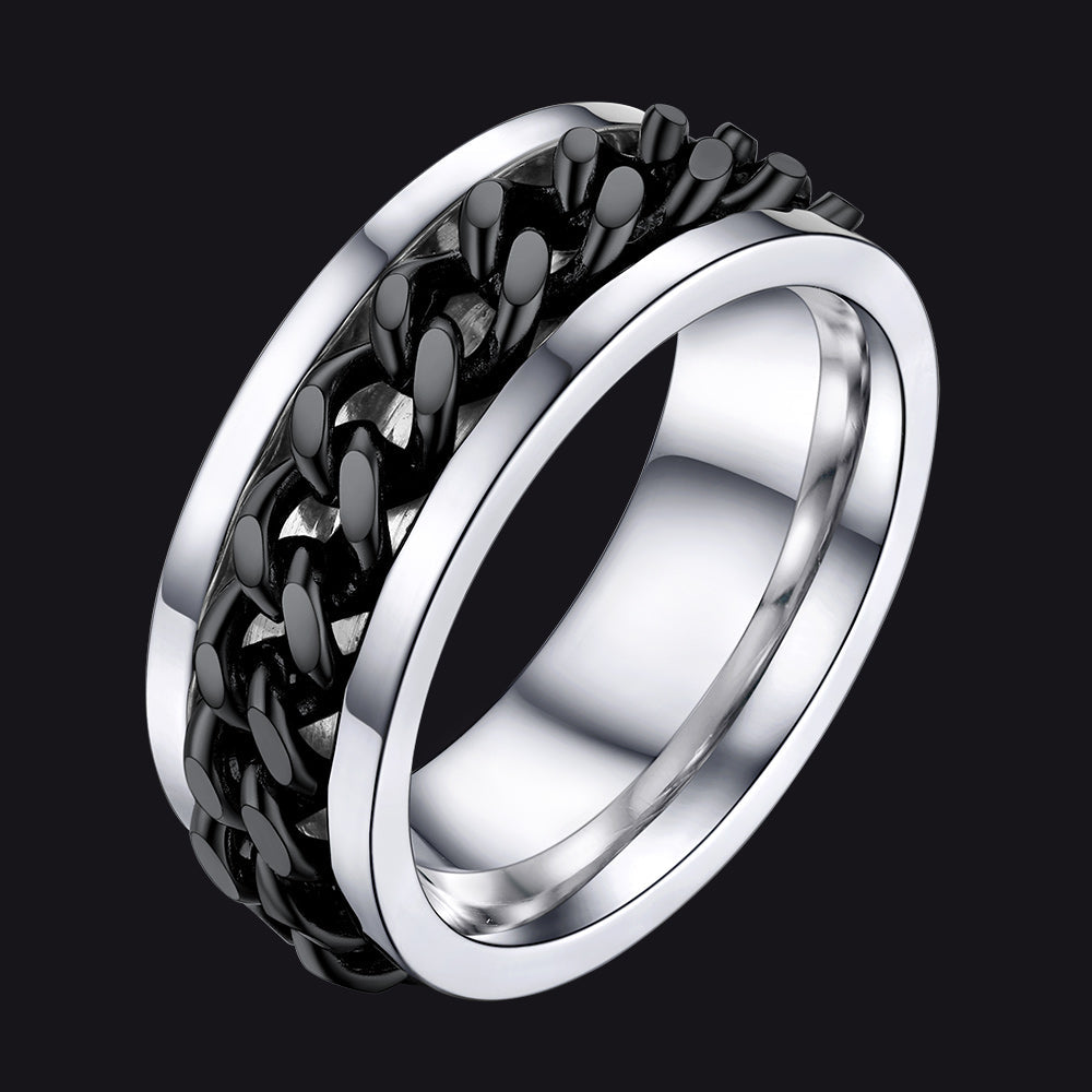 Chain Trivora Anxiety Ring for Men