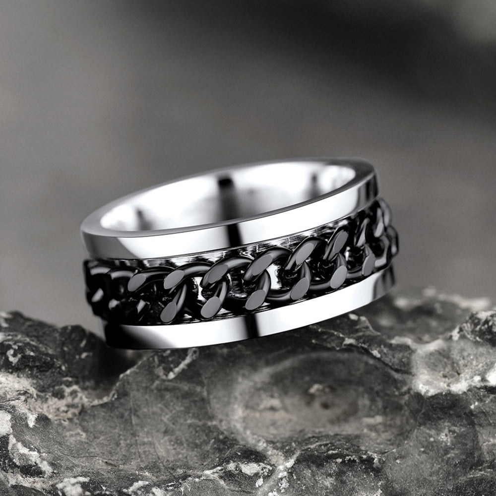 Chain Trivora Anxiety Ring for Men