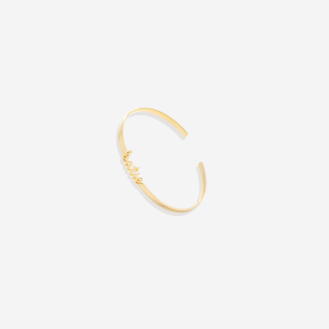Dainty Name Cuff Bracelet