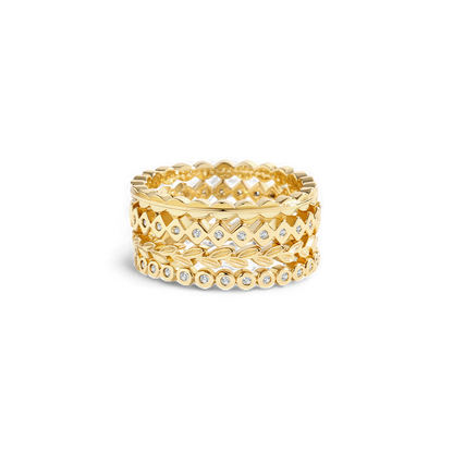 Dainty Gold Mini Ring Set