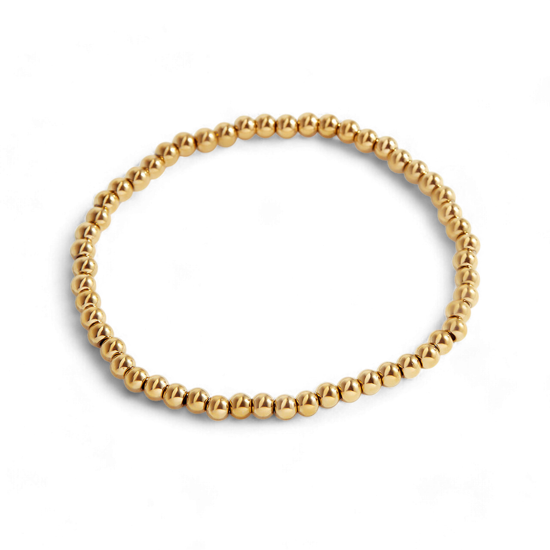 Dainty Gold Beaded Bracelet