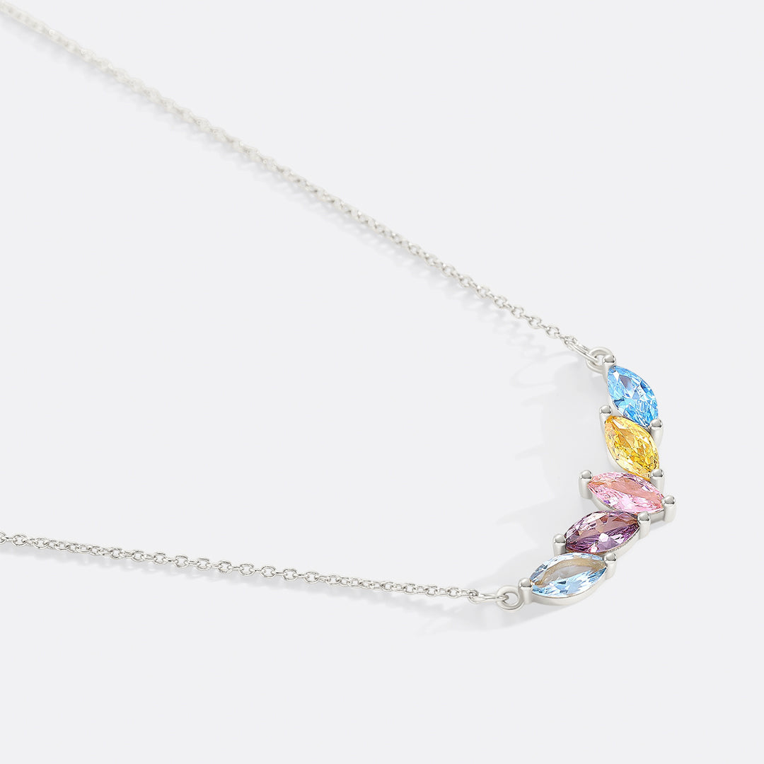 Elegant Family Birthstone Necklace