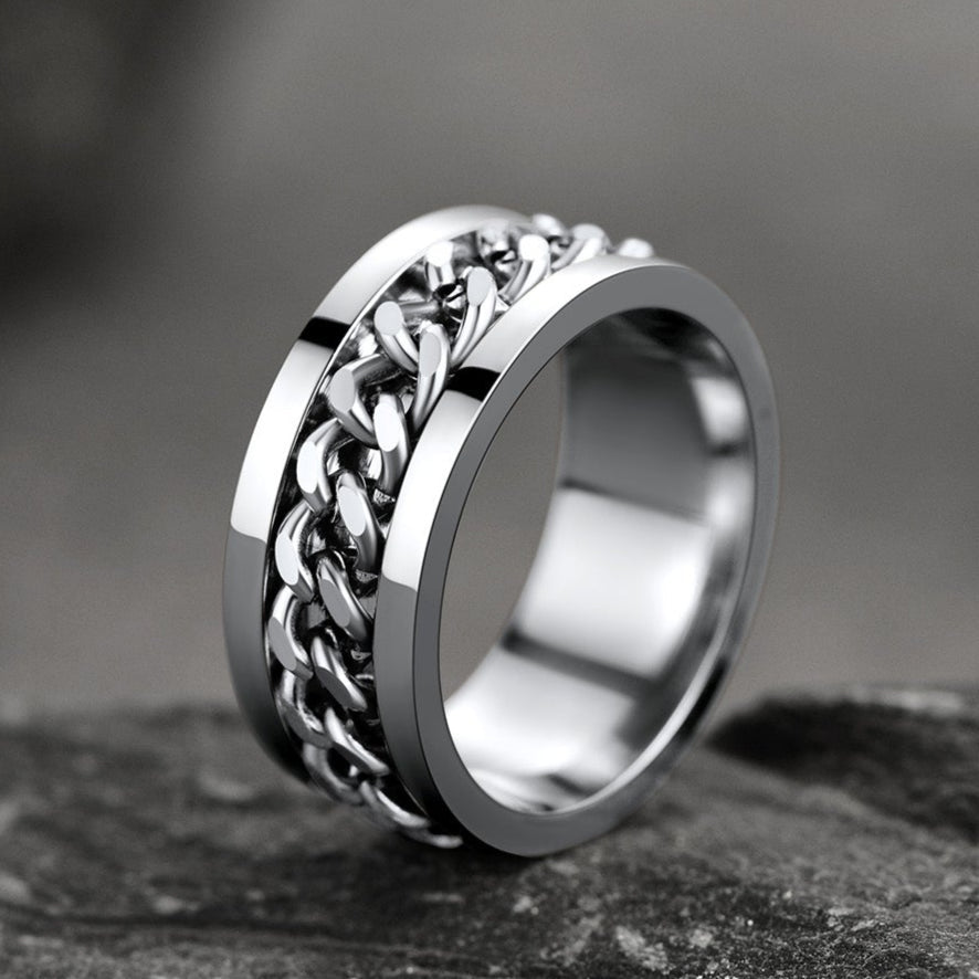 Chain Trivora Anxiety Ring for Men