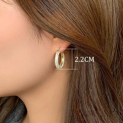 Greta Pave Hoop Earrings