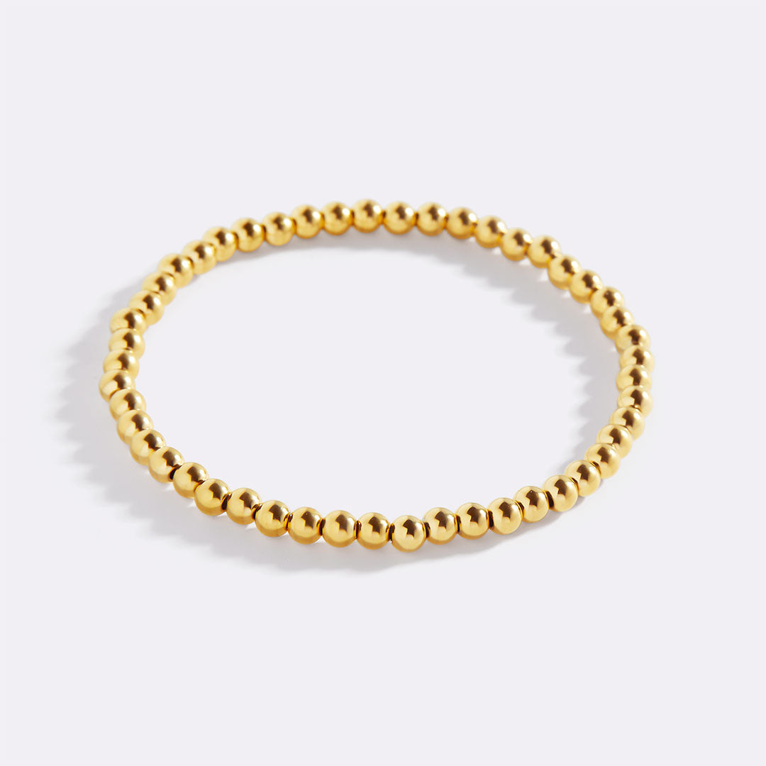 Dainty Gold Beaded Bracelet