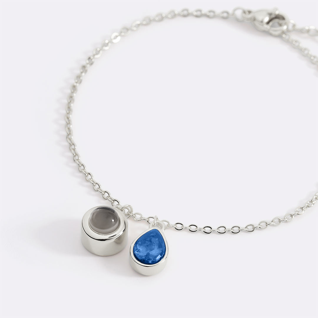 Birthstone Photo Bracelet