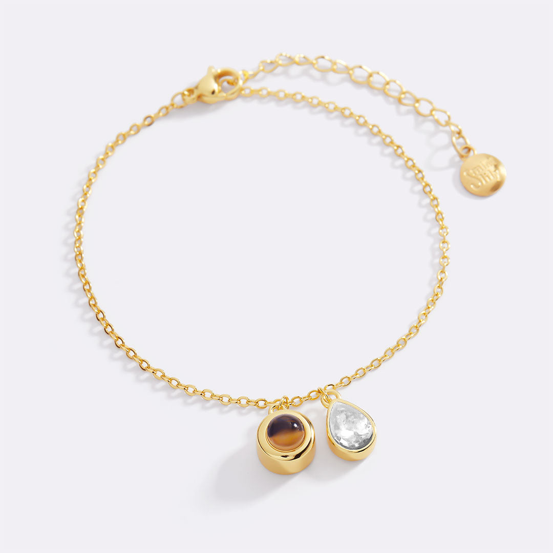 Birthstone Photo Bracelet