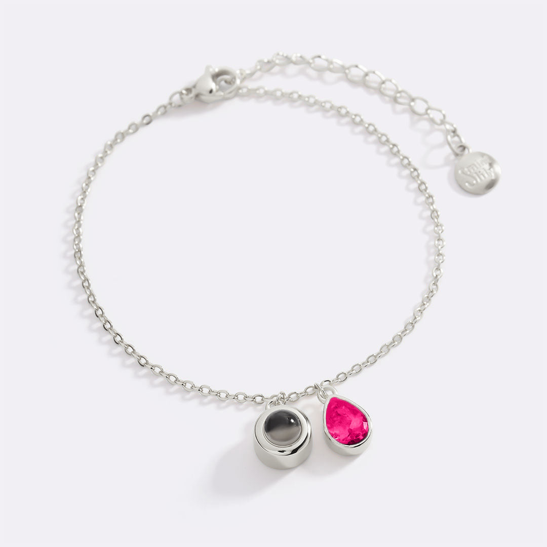 Birthstone Photo Bracelet