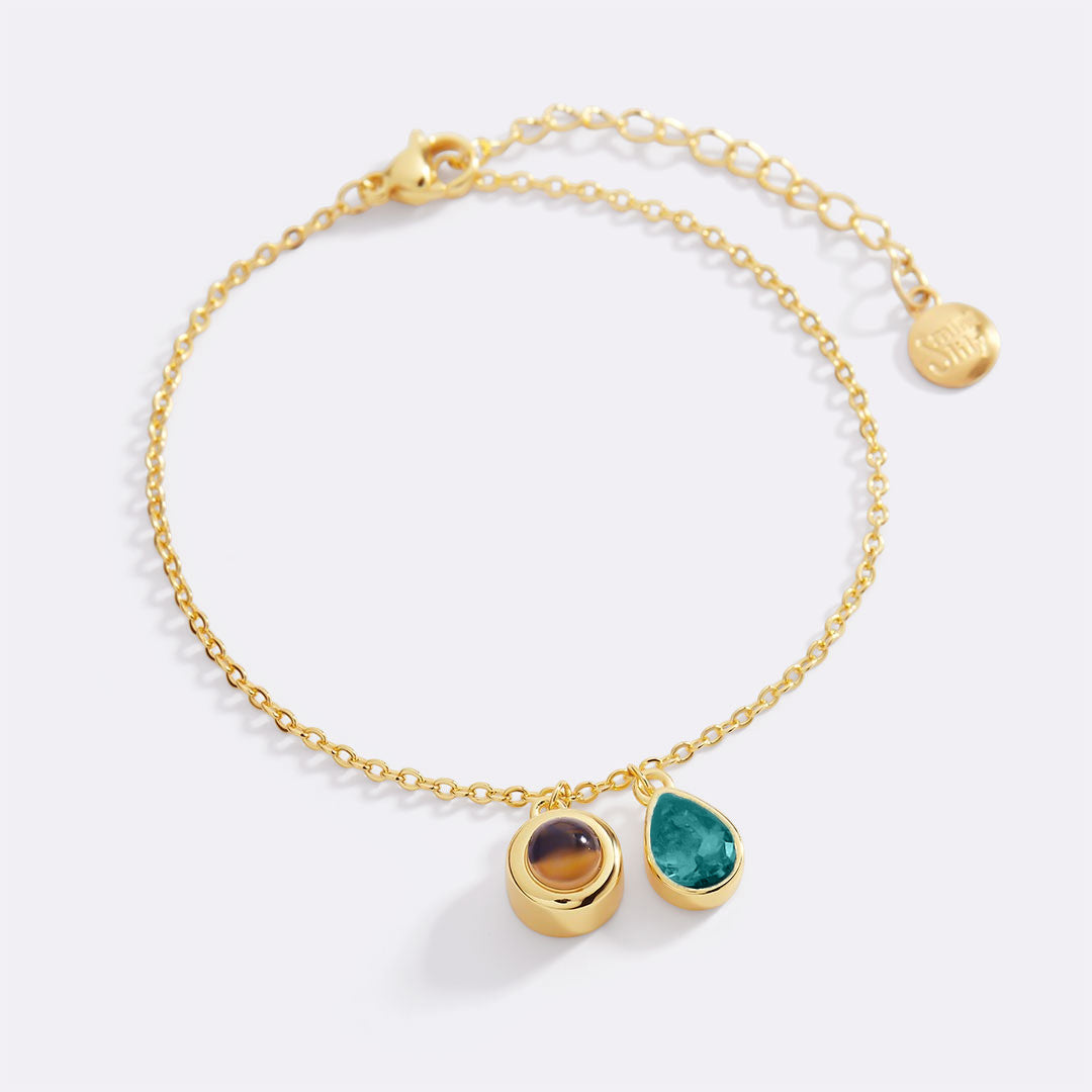 Birthstone Photo Bracelet
