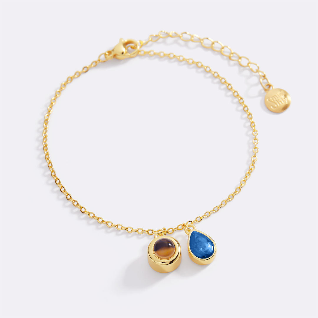 Birthstone Photo Bracelet