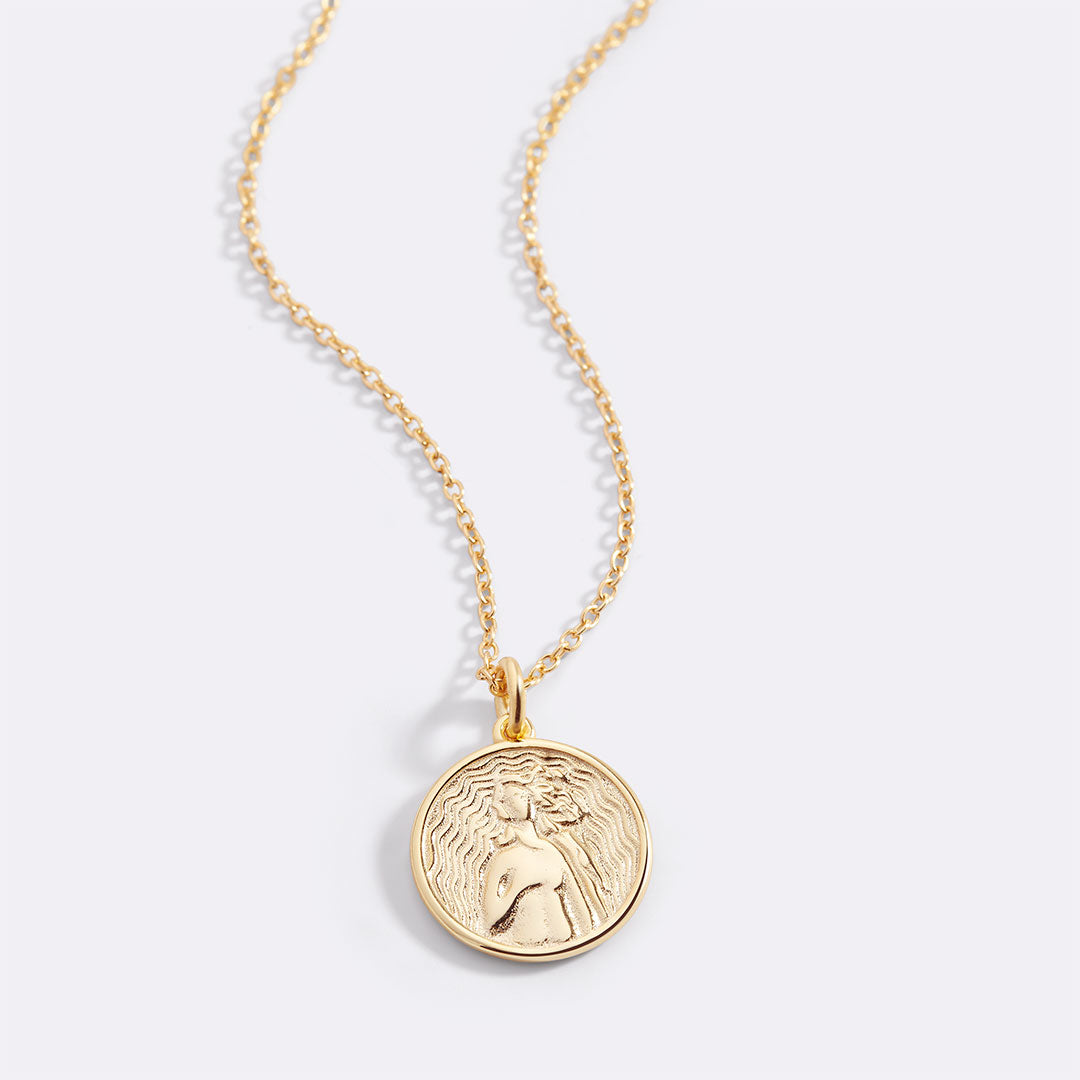 Greek Goddess Pendant Necklace