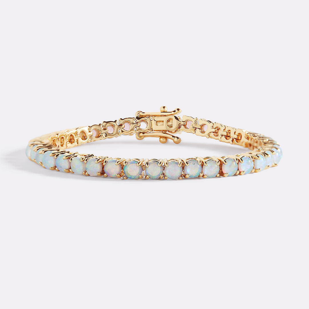 Blue Opal Tennis Bracelet