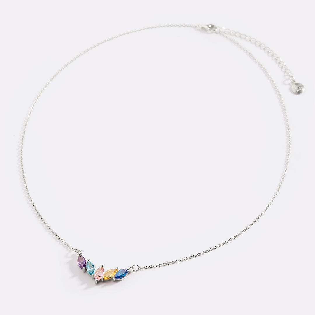 Elegant Family Birthstone Necklace