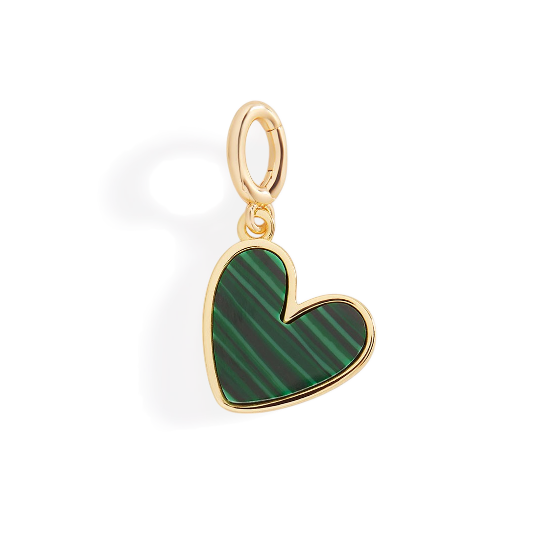 Natural Stone Heart Charm