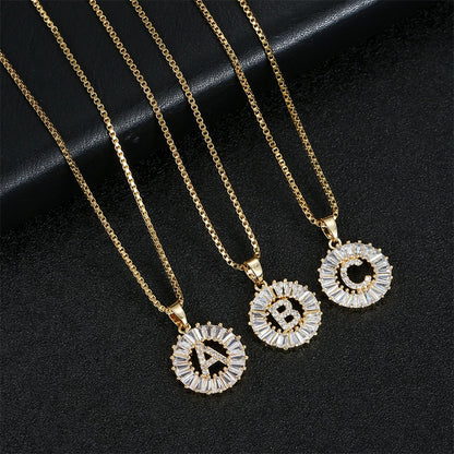 Personalized Initial Necklace – 18K Gold Plated Dainty Pendant, Custom Letter Jewelry