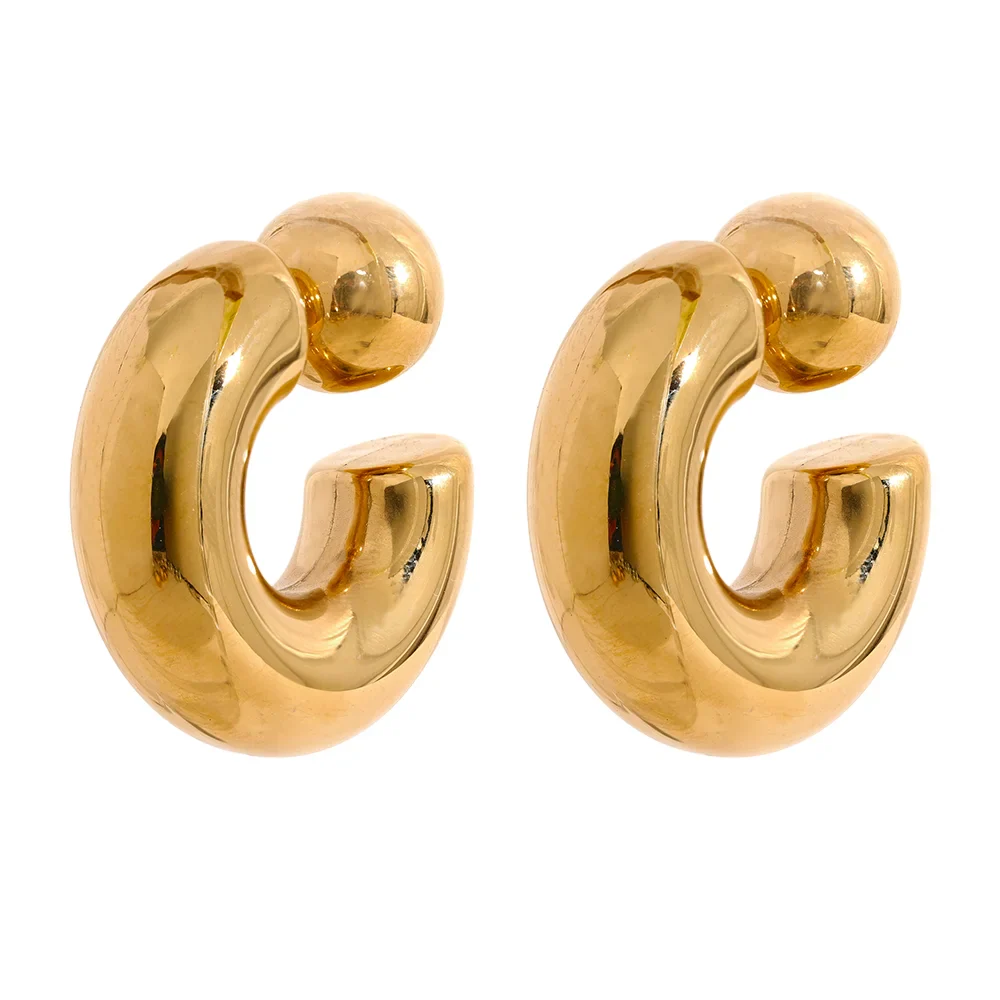 Milena Chunky Hoop Earrings