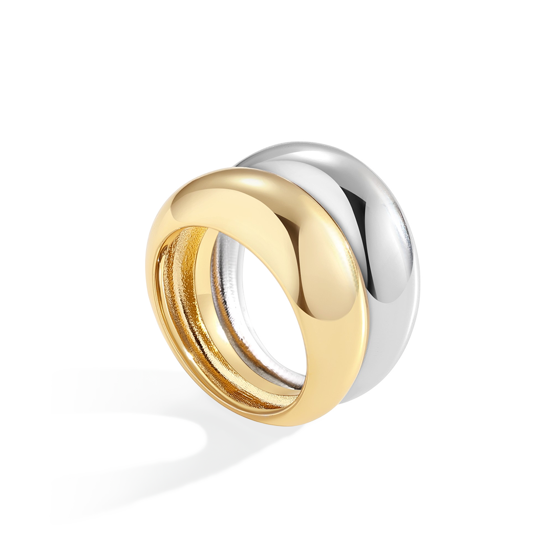 The Merge Mixed Metal Ring