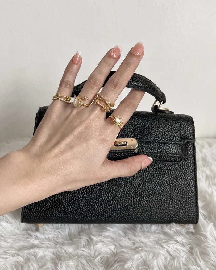 Sun Ring for Anxiety Sterling Adjustable