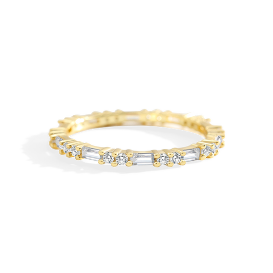 White Sapphire Stacking Ring