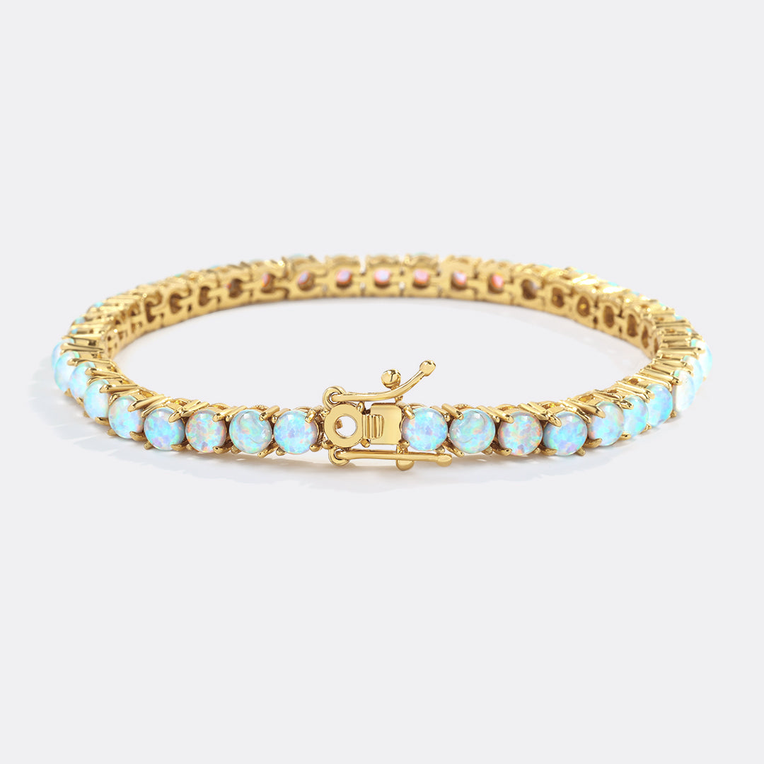 Blue Opal Tennis Bracelet