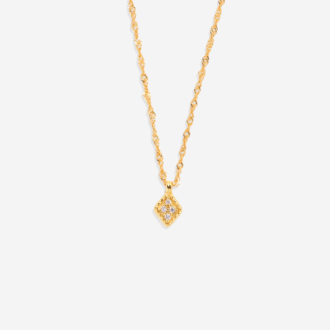 Dainty Birthstone Kite Necklace