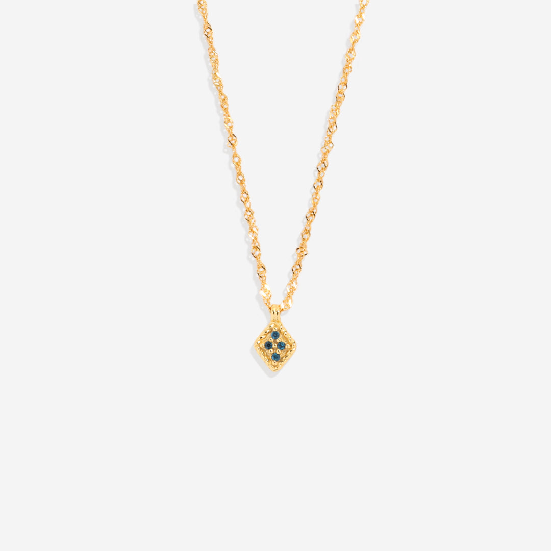 Dainty Birthstone Kite Necklace