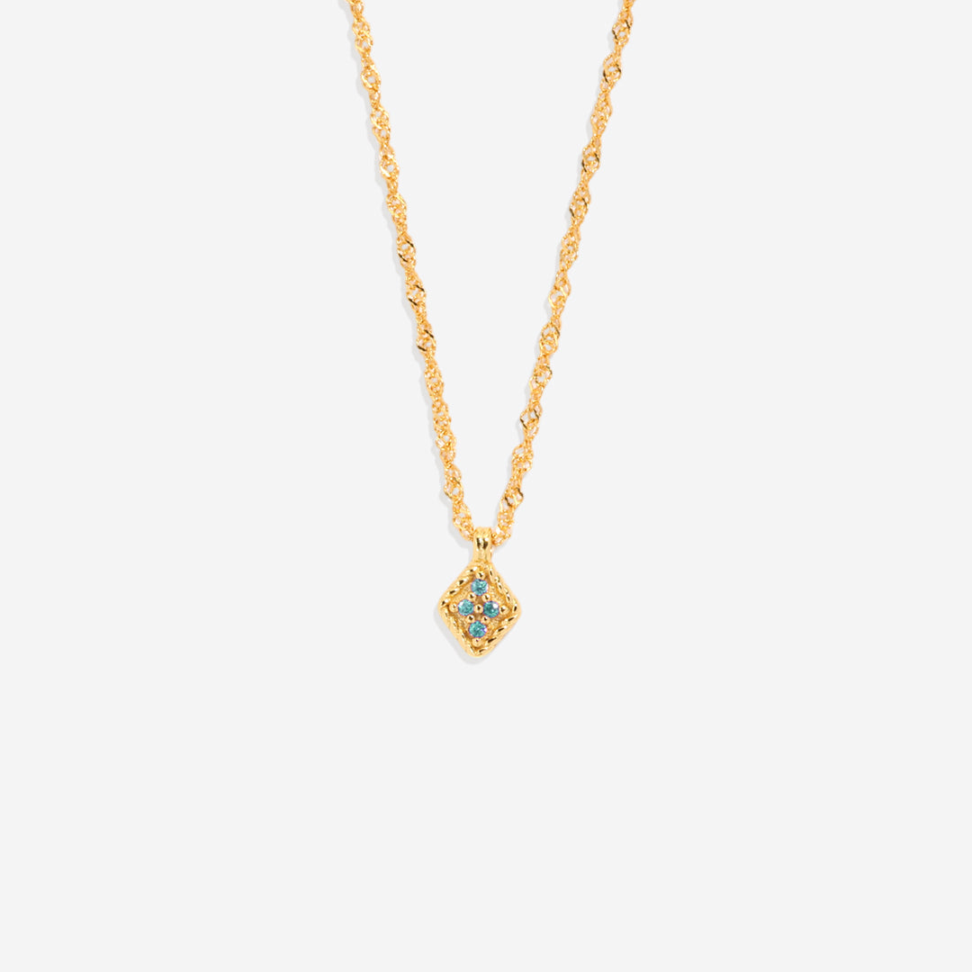 Dainty Birthstone Kite Necklace