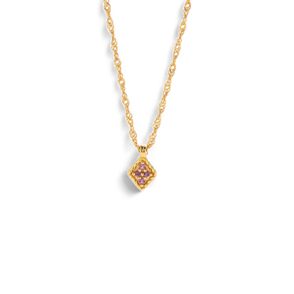 Dainty Birthstone Kite Necklace