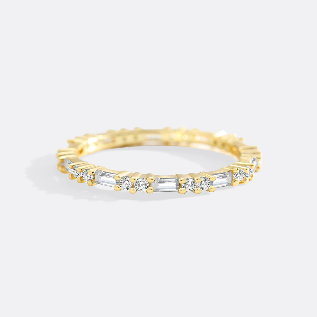 White Sapphire Stacking Ring