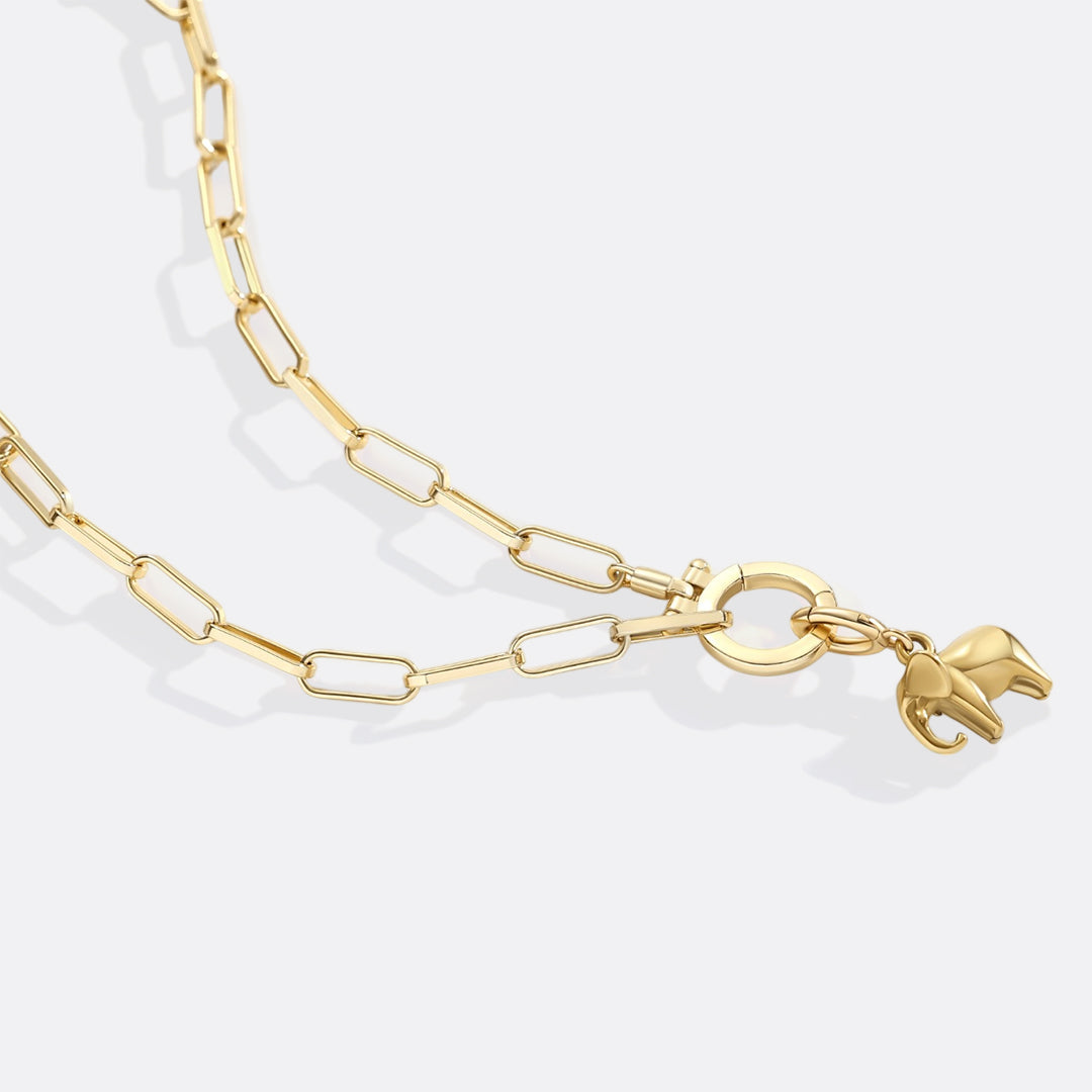 Golden Elephant Charm – Luck & Positivity