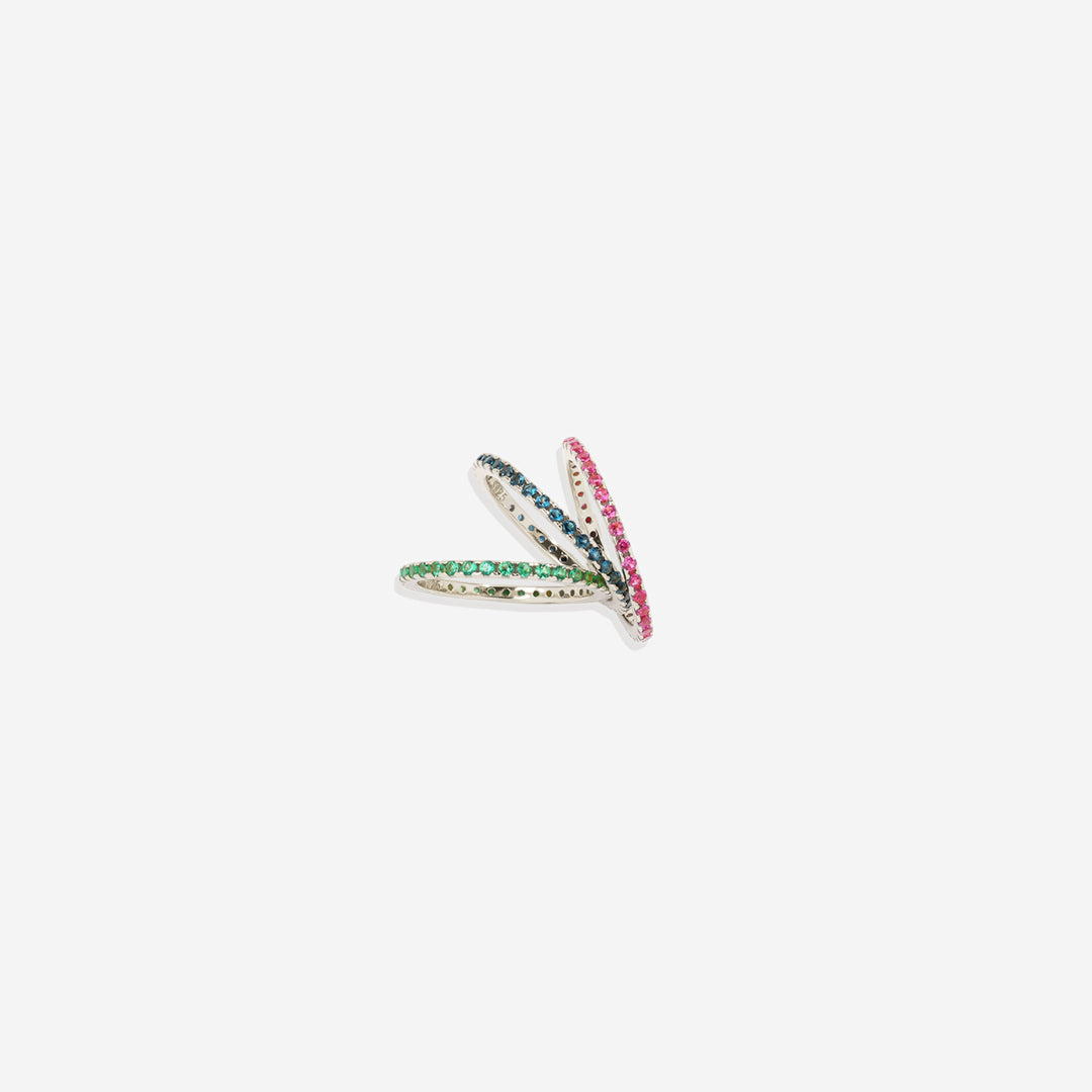 January Birthstone Eternity Stacking Ring