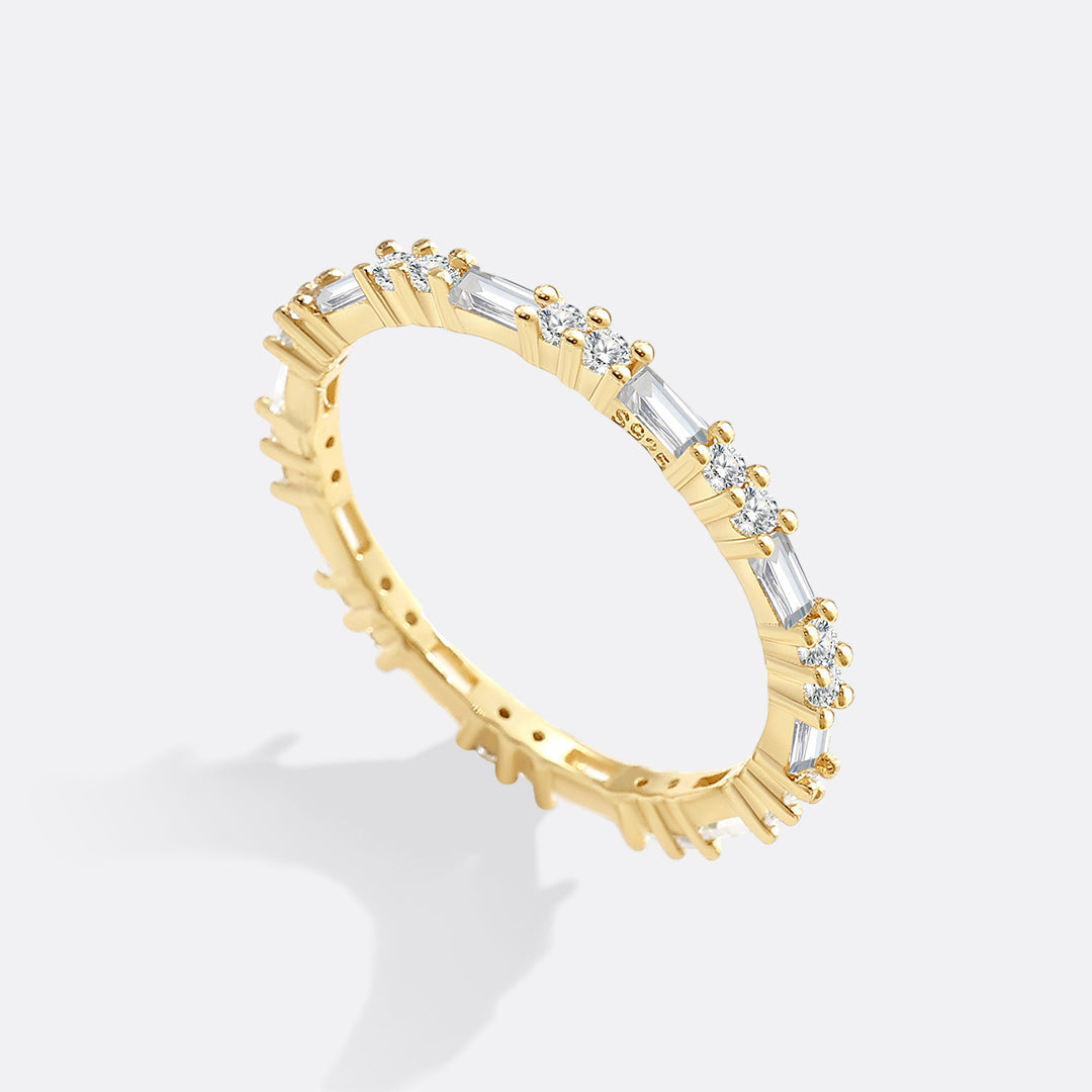White Sapphire Stacking Ring