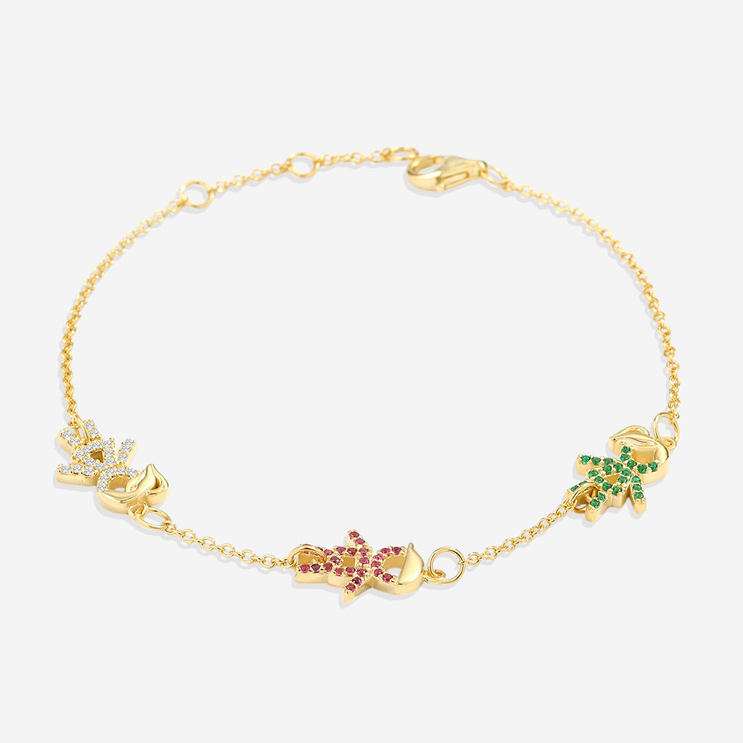 Personalized Mom Bracelet With Birthstone Kids