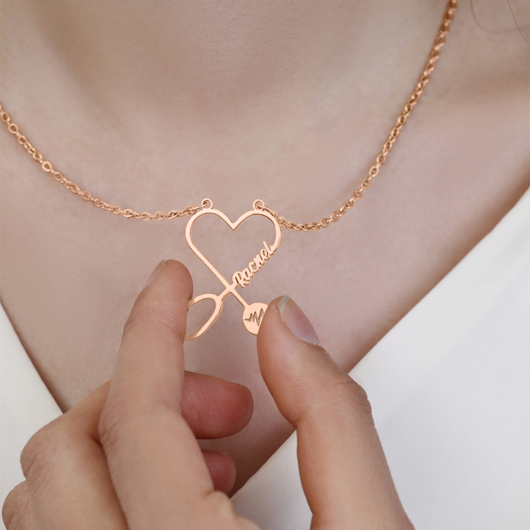 Stethosope Name Necklace
