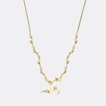 Shell Moon Necklace