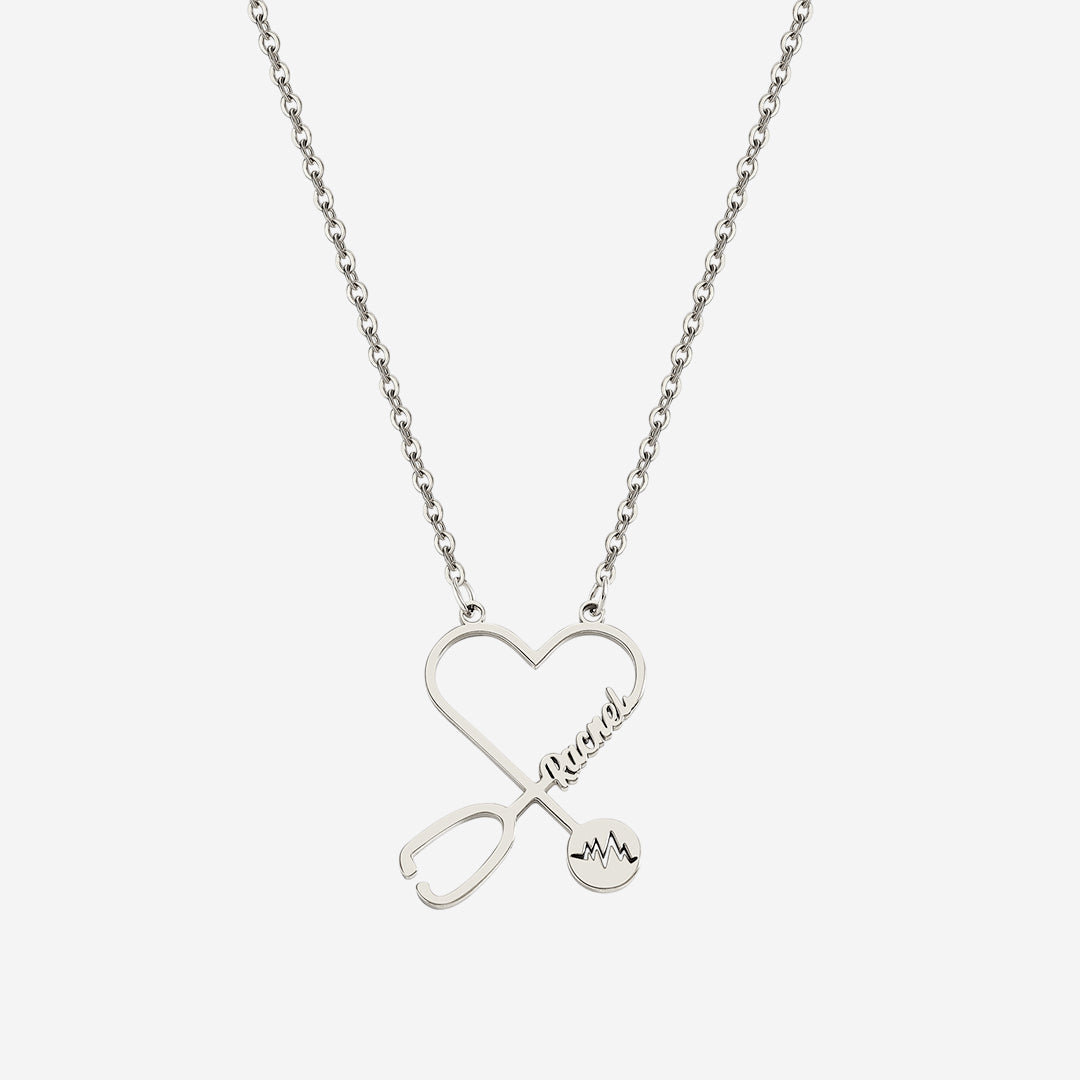 Stethosope Name Necklace