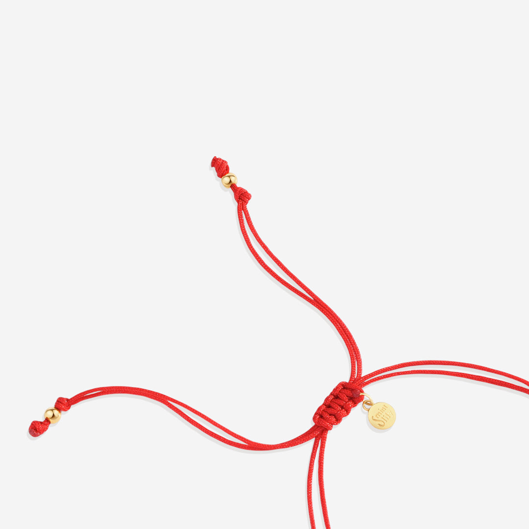 Initial String Adjustable Bracelet