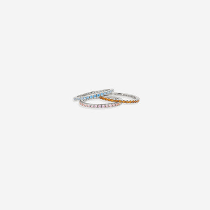 Febuary Birthstone Eternity Stacking Ring