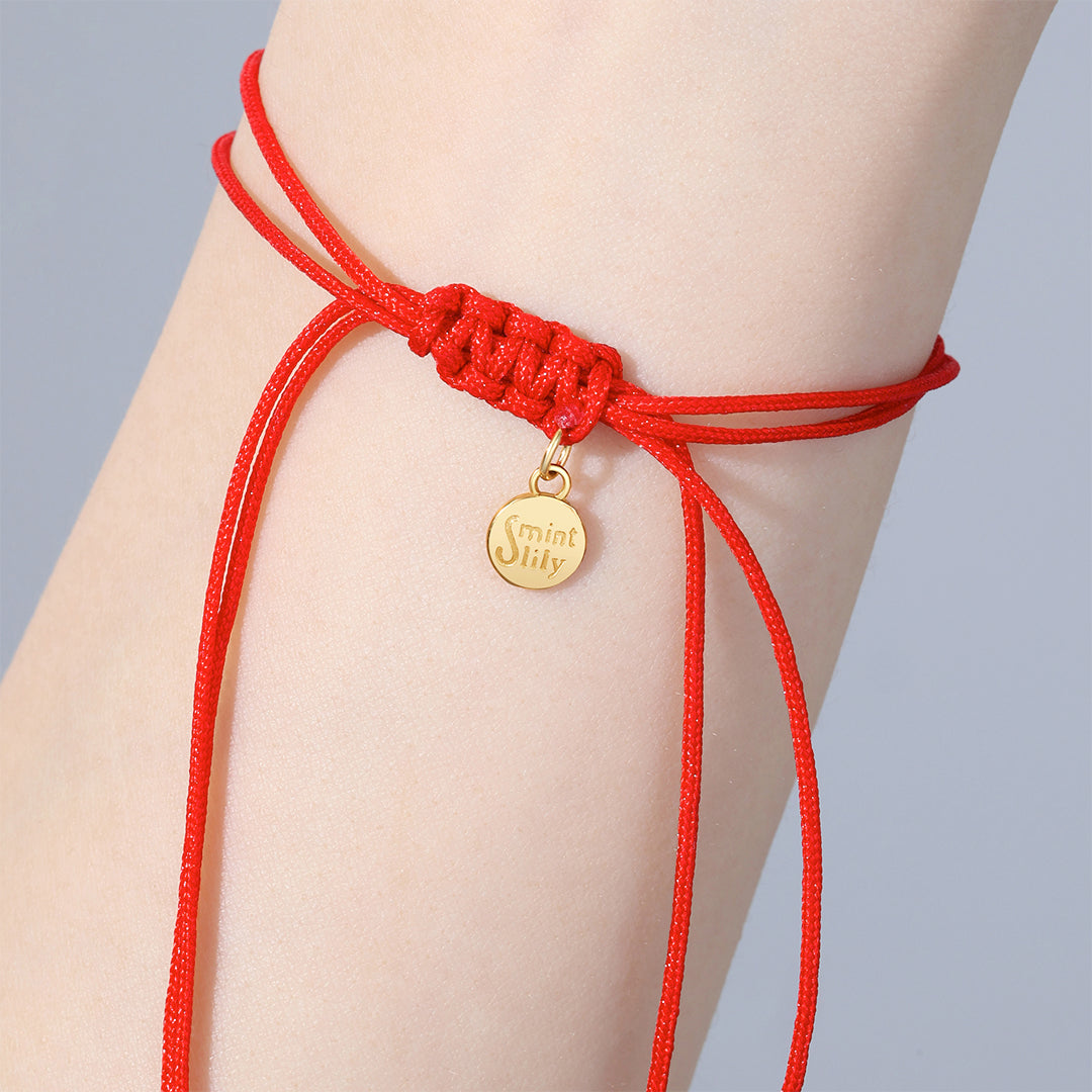 Initial String Adjustable Bracelet
