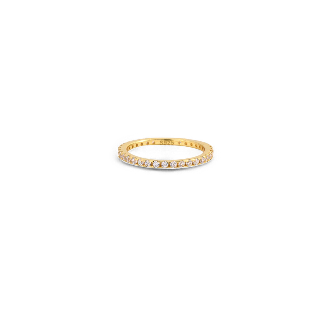 April Birthstone Eternity Stacking Ring