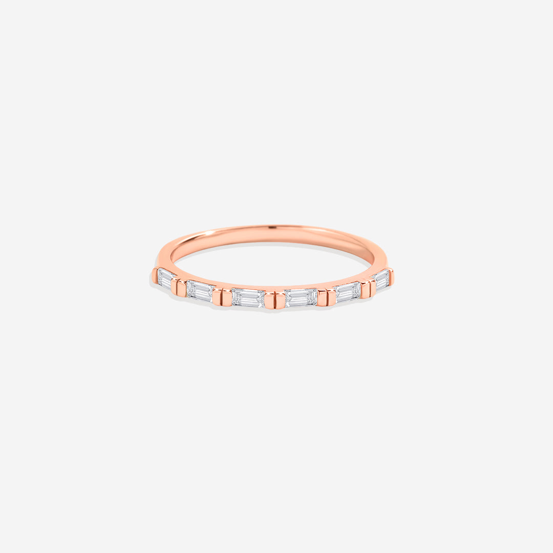 Baguette White Diamond Ring